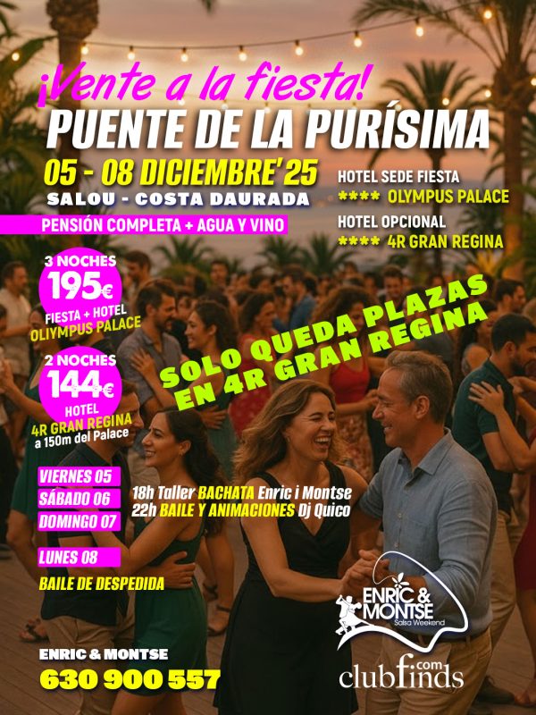 Qué hacer en Salou en el Puente de la Purísima